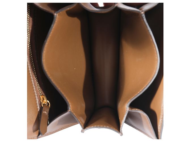 Céline Piccola borsa Box in pelle liscia marrone Celine - vista 5