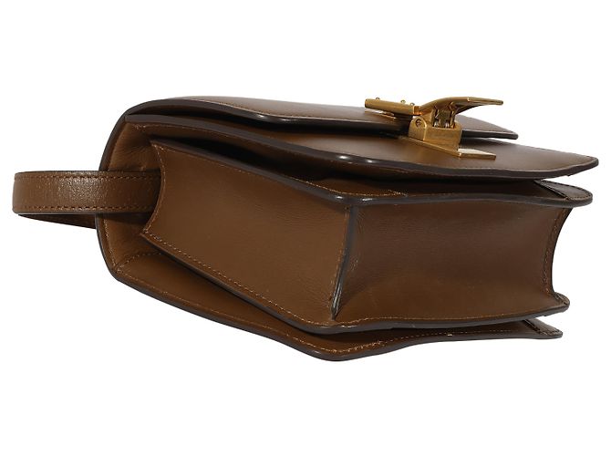 Céline Piccola borsa Box in pelle liscia marrone Celine - vista 7