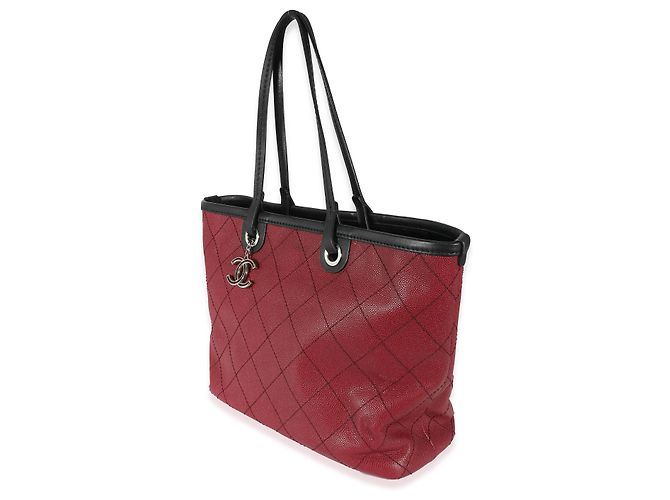 Tote Chanel Burgundy Quilted Caviar Fever Vermelho - vista 2