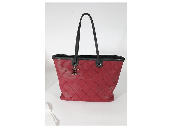 Tote Chanel Burgundy Quilted Caviar Fever Vermelho - vista 6