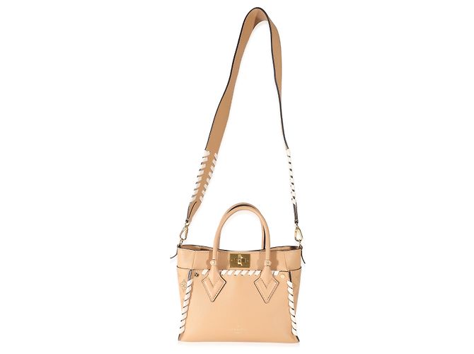 Louis Vuitton Arizona Brown Mahina Braided On My Side PM Marrone Beige - vista 2
