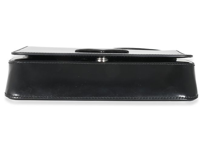 Borsa a tracolla in pelle spazzolata nera Prada Nero - vista 6