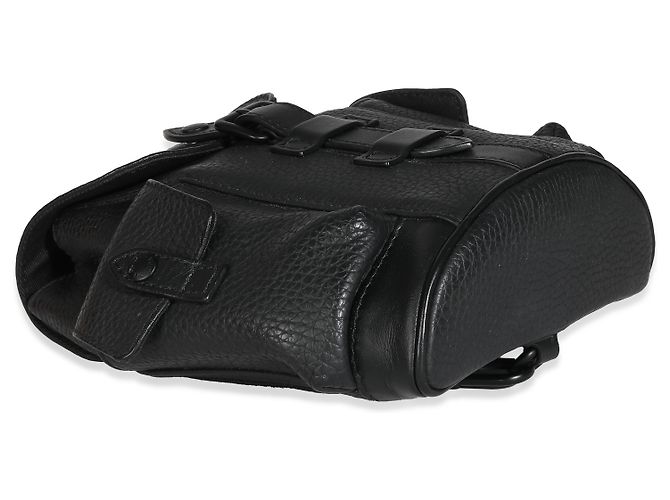 Zaino Louis Vuitton Christopher XS in pelle Taurillon nera Nero - vista 2