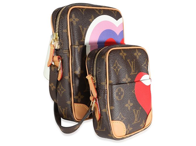 Onthego Set Game On Paname in tela Monogram Louis Vuitton Marrone Multicolore - vista 3