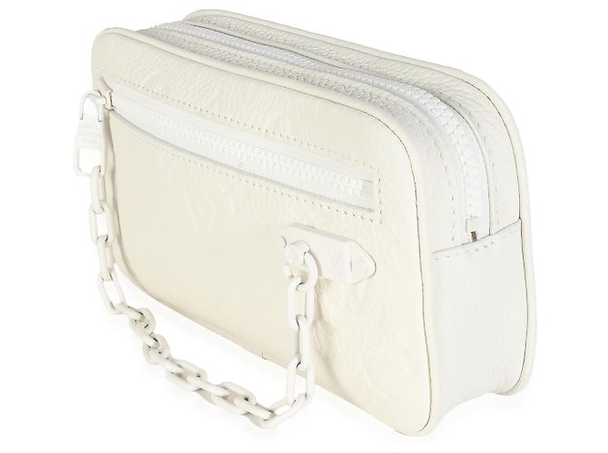 Louis Vuitton Pochette Volga en cuir Taurillon monogramme blanc - vue 3