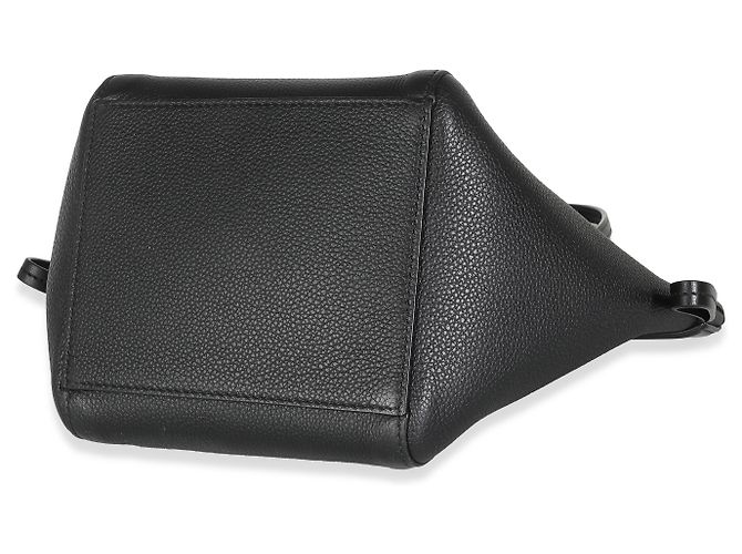 Borsa Tote Mini Origami in vitello nero Fendi Marrone - vista 5