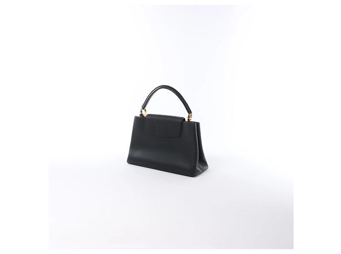 Borsa Louis Vuitton Capucines MM Parnassea in Nero M48864 Rosa - vista 3