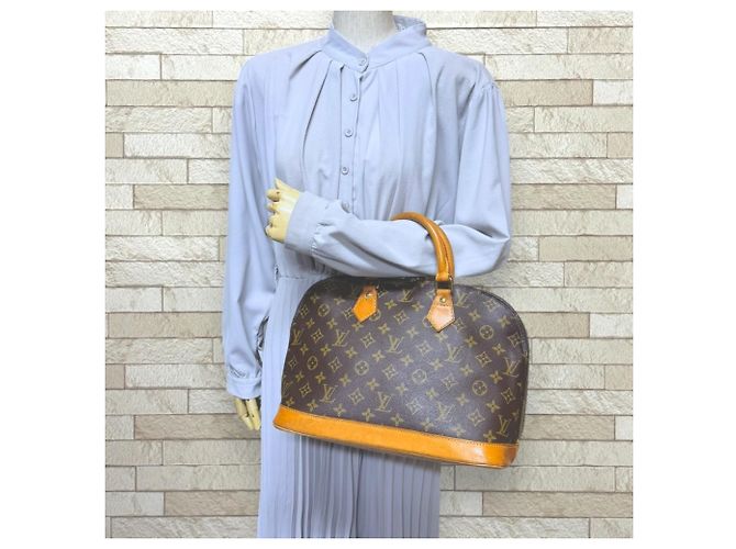 Borsa Louis Vuitton Alma Monogram Marrone - vista 2