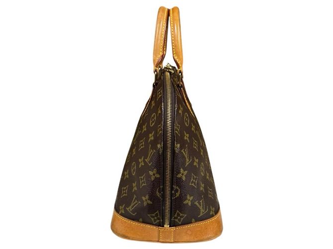 Borsa Louis Vuitton Alma Monogram Marrone - vista 3