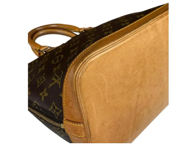 Borsa Louis Vuitton Alma Monogram Marrone - vista 7