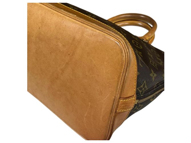 Borsa Louis Vuitton Alma Monogram Marrone - vista 8