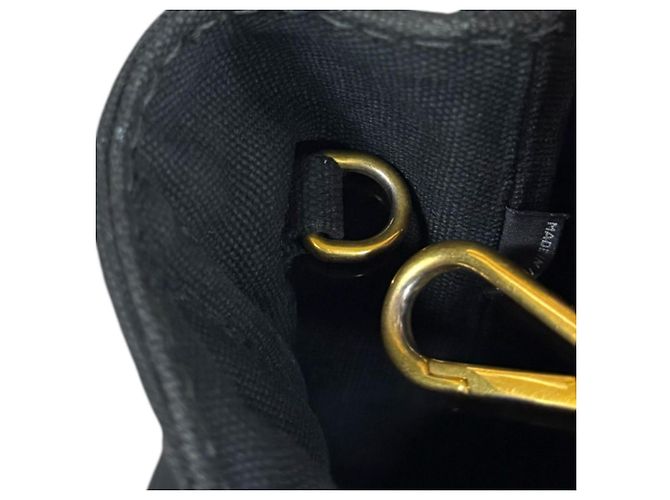 Borsa a Spalla Prada Canapa - Tela Nera Nero - vista 13