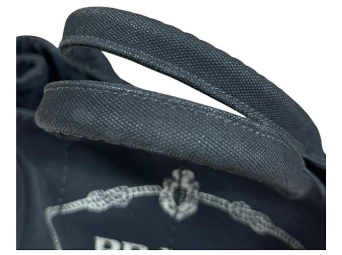 Borsa a Spalla Prada Canapa - Tela Nera Nero - vista 15