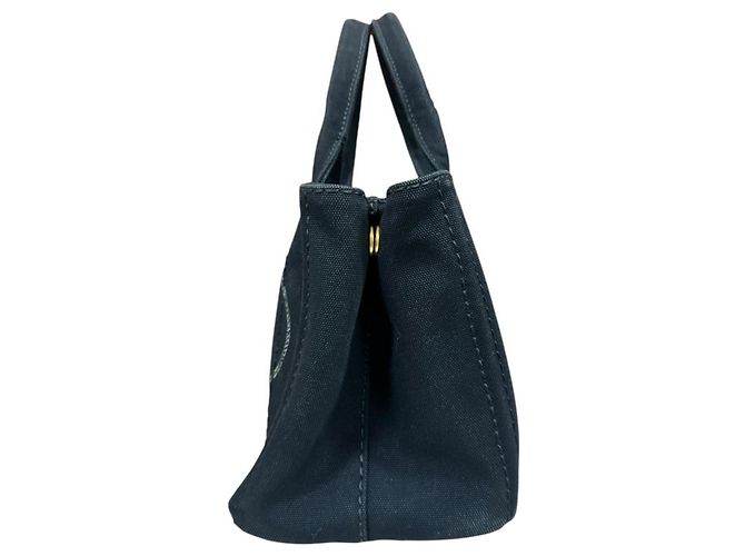 Borsa a Spalla Prada Canapa - Tela Nera Nero - vista 5