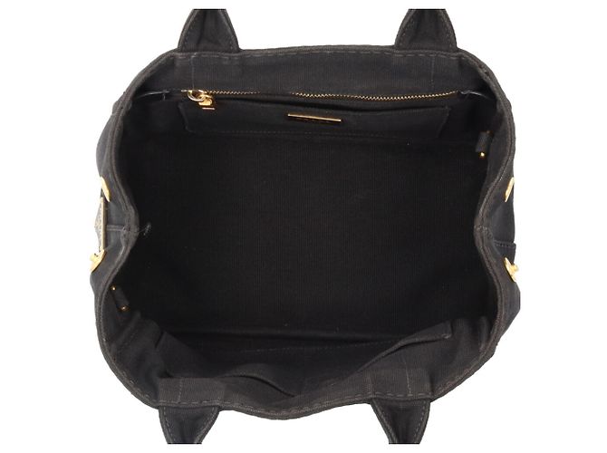 Borsa a Spalla Prada Canapa - Tela Nera Nero - vista 8