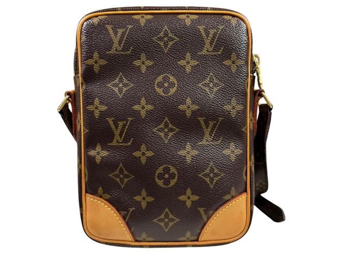 Borsa a Spalla Louis Vuitton Danube Monogram Marrone - vista 3