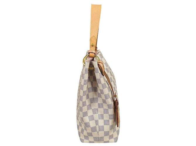 Borsa a Spalla Louis Vuitton Graceful PM Damier Azur Bianco - vista 4