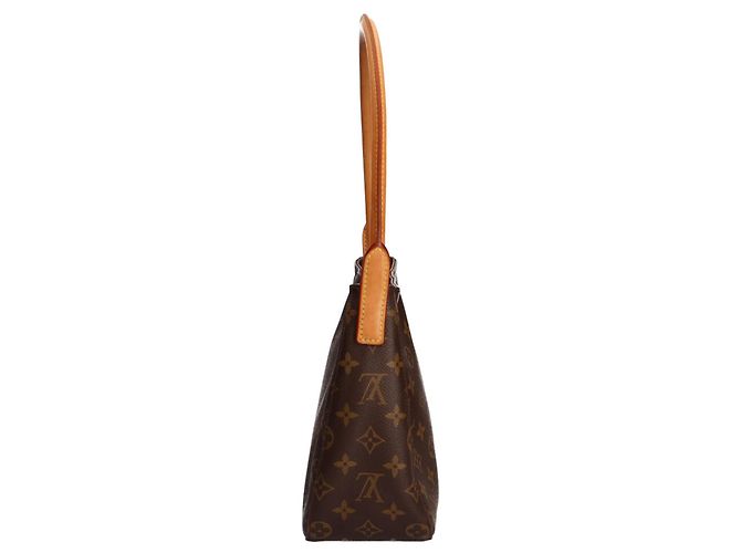 Borsa a tracolla Louis Vuitton Looping MM Monogram Marrone - vista 4