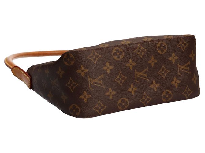Borsa a tracolla Louis Vuitton Looping MM Monogram Marrone - vista 5