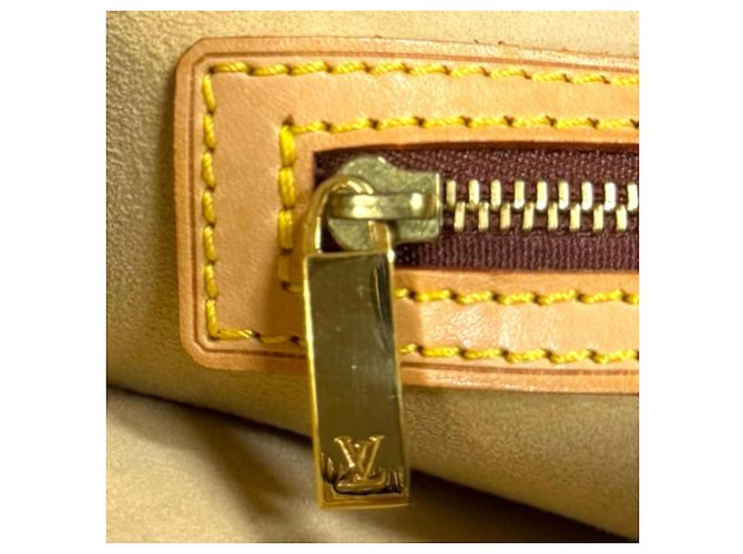 Borsa a tracolla Louis Vuitton Looping MM Monogram Marrone - vista 9