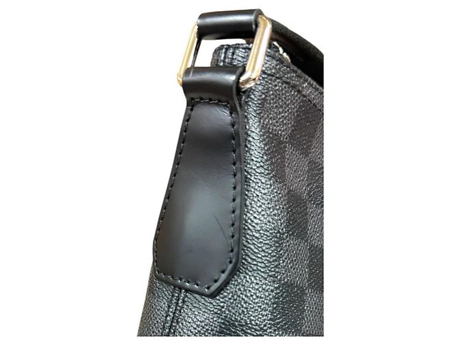 Borsa a tracolla Louis Vuitton Mick PM Damier Graphite Marrone Nero - vista 11