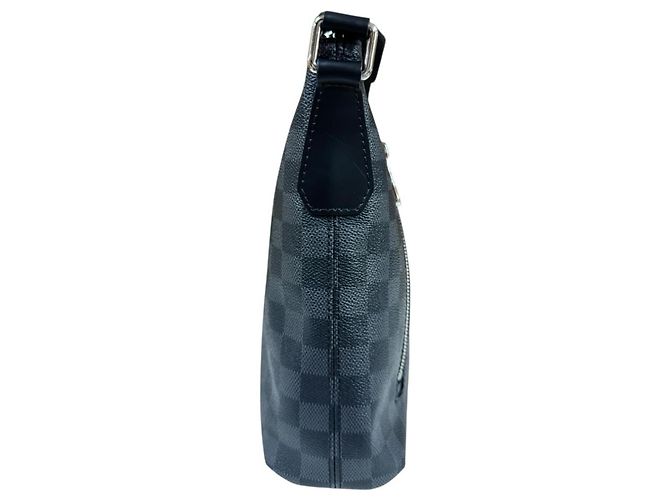 Borsa a tracolla Louis Vuitton Mick PM Damier Graphite Marrone Nero - vista 4