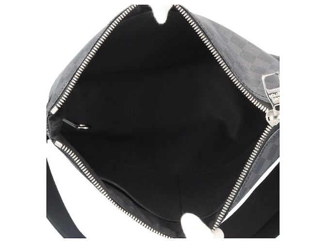 Borsa a tracolla Louis Vuitton Mick PM Damier Graphite Marrone Nero - vista 8