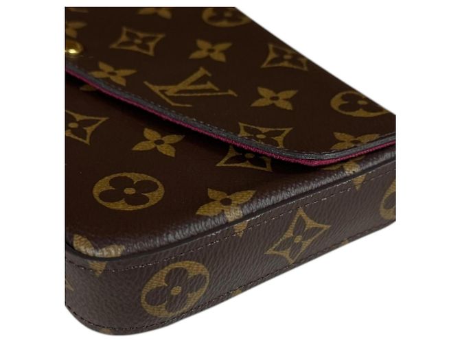 Pochette Félicie Pochette Felicie Monogram Louis Vuitton Borsa a Spalla Marrone Fuschia - vista 10