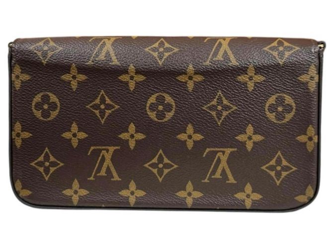 Pochette Félicie Pochette Felicie Monogram Louis Vuitton Borsa a Spalla Marrone Fuschia - vista 3