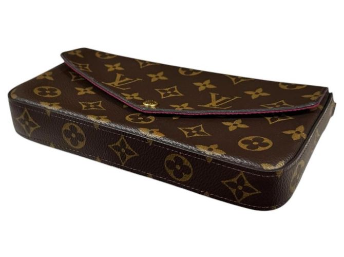Pochette Félicie Pochette Felicie Monogram Louis Vuitton Borsa a Spalla Marrone Fuschia - vista 5