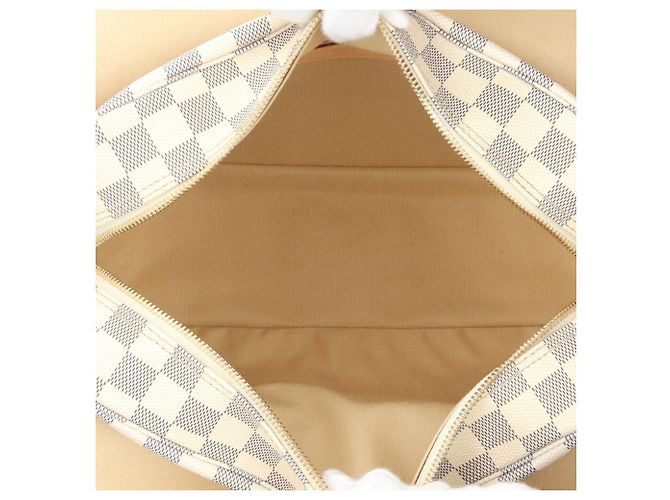 Borsa a tracolla Louis Vuitton Naviglio Damier Azur Bianco - vista 6