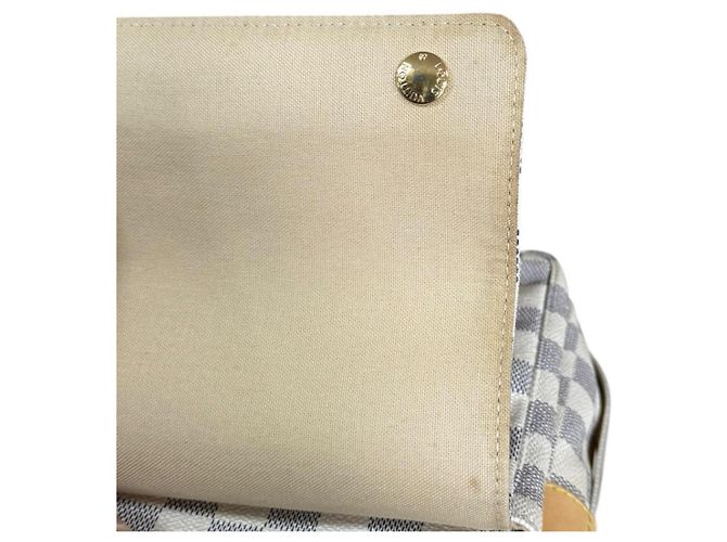 Borsa a tracolla Louis Vuitton Naviglio Damier Azur Bianco - vista 8