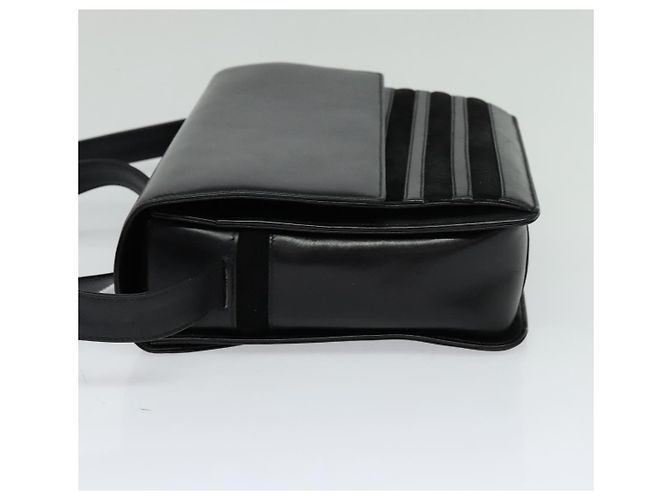 Gucci Vintage Flat Messenger in Nylon e Pelle Nero - vista 3
