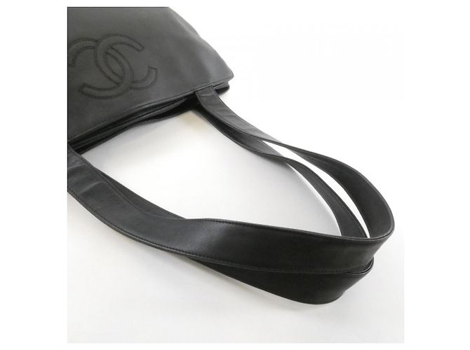 Borsa Chanel in pelle nera Nero - vista 6