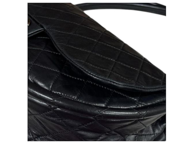 Borsa Chanel Hula Hoop Medium Matelassé Nero - vista 11