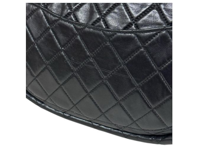 Borsa Chanel Hula Hoop Medium Matelassé Nero - vista 8