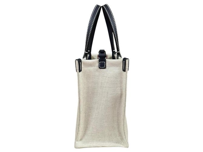 Mini sac cabas imprimé Gucci Japan Limited Edition Beige Bleu Marine - vue 4