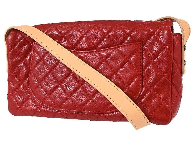 Cinto Chanel Reissue 2.55 em couro de bezerro matelassado envelhecido Vermelho - vista 2