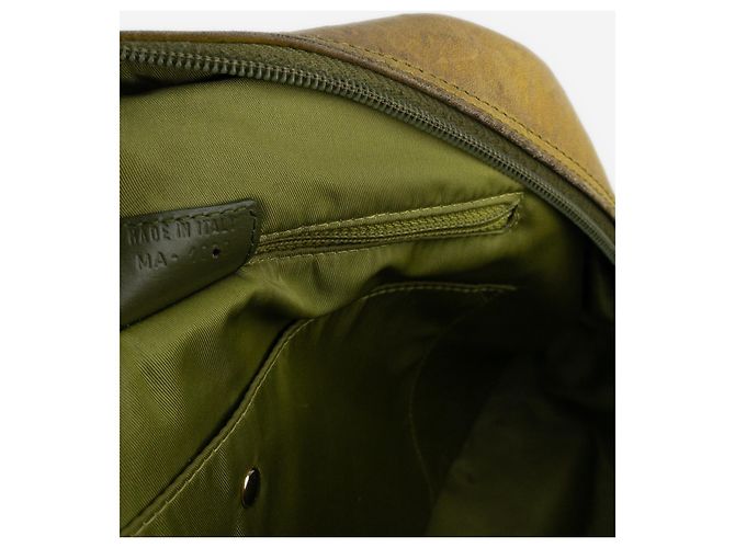 Saddle Dior da Galliano AW00 Edizione Limitata Borsa a tracolla bowling in struzzo Giallo - vista 10
