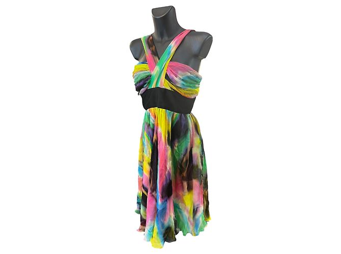 Dolce & Gabbana Dolce&Gabbana Multicolor Short Dress, Polyester/Silk - view 2
