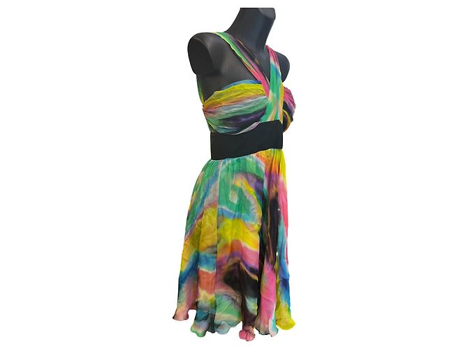 Dolce & Gabbana Dolce&Gabbana Multicolor Short Dress, Polyester/Silk - view 3
