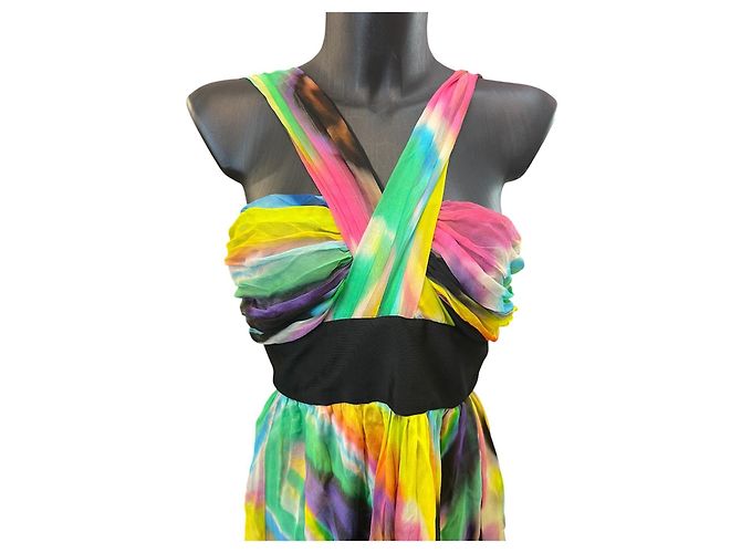 Dolce & Gabbana Dolce&Gabbana Multicolor Short Dress, Polyester/Silk - view 4