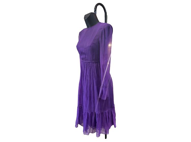Abito fluido viola Gucci - vista 3