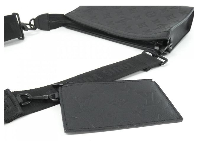 Portafoglio Gaston Monogram Shadow Louis Vuitton Nero - vista 8