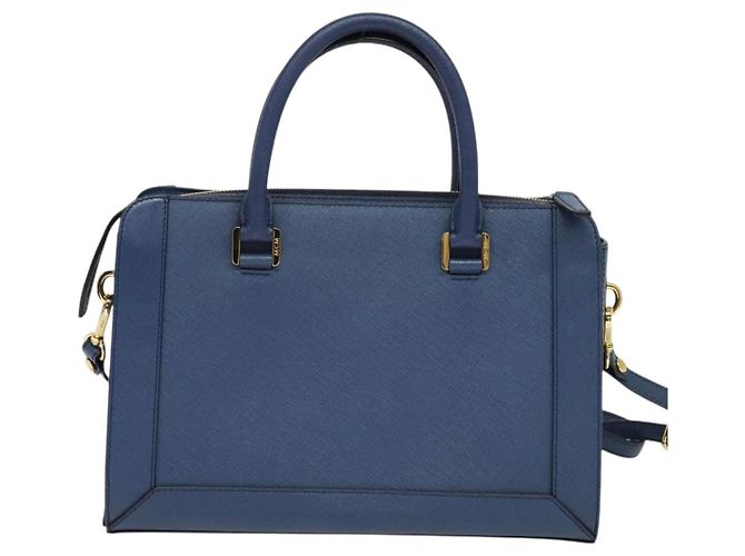 MCM Pelle Vintage Blu - vista 2