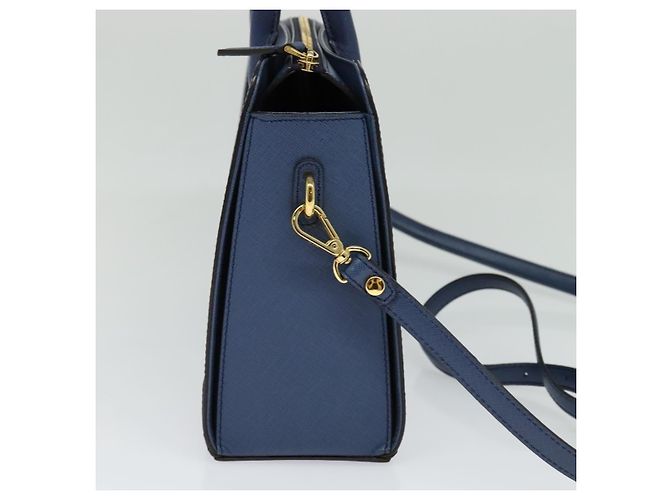 MCM Pelle Vintage Blu - vista 3