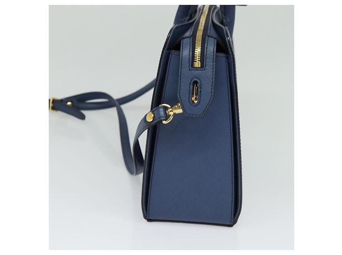 MCM Pelle Vintage Blu - vista 4