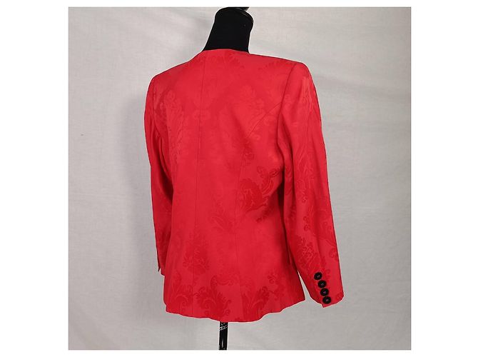 Christian Dior Rote Coordonnés Jacke - Ansicht 4