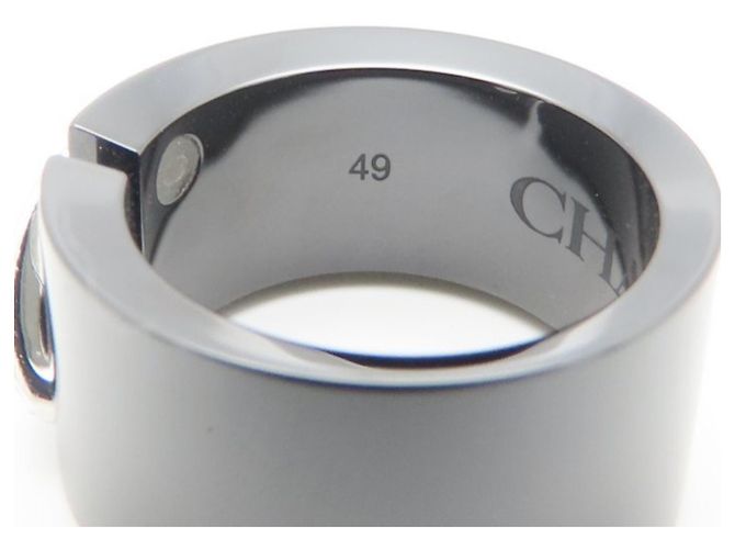 Anello Chaumet Liens in Oro Bianco e Ceramica Nera - vista 5