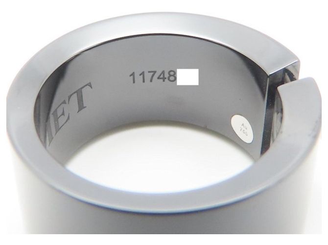 Anello Chaumet Liens in Oro Bianco e Ceramica Nera - vista 7